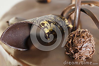 Choco cake Stock Photo