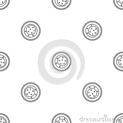 Choco star biscuit icon, outline style Vector Illustration