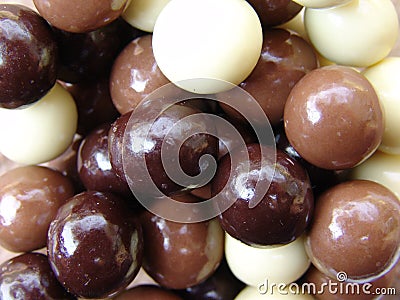 Chocolate balls Stock Photo