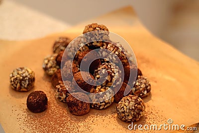 Chocolate Balls Stock Photo