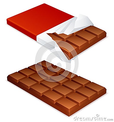 Chocolate bar. Vector Illustration