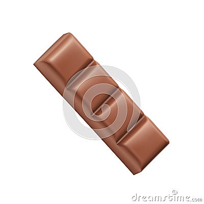 Chocolate bar four pieces vector Vector Illustration
