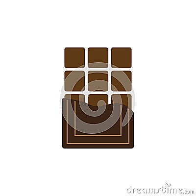 Chocolate bar icon - vecto rsign Vector Illustration