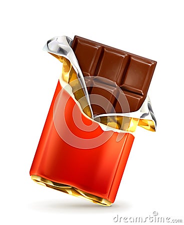 Chocolate bar illustration Vector Illustration