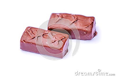 chocolate bar isolated on white background. isolated shot Stock Photo