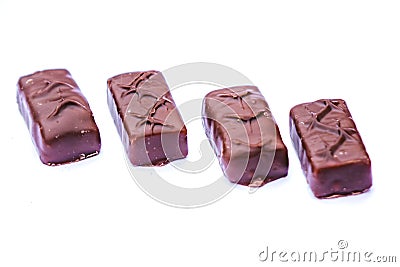 chocolate bar isolated on white background. isolated shot Stock Photo