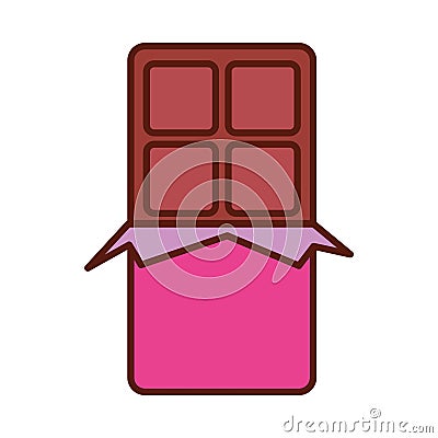 Chocolate bar Vector Illustration