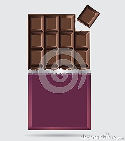 Chocolate bar Vector Illustration