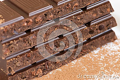 Chocolate bars Stock Photo