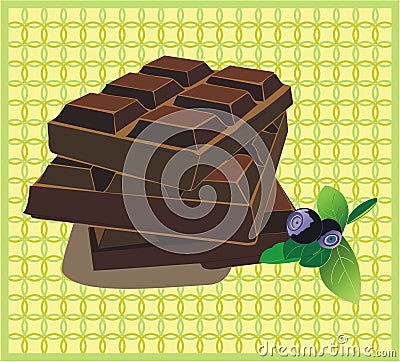 Chocolate bars Stock Photo