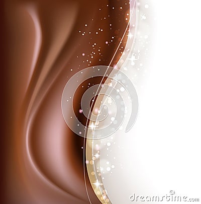 Chocolate brown background Vector Illustration