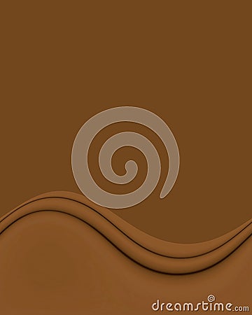 Chocolate Brown Wave Stock Photo