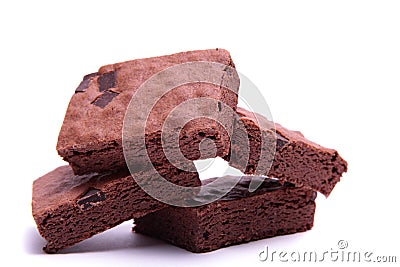 Chocolate brownies. Stock Photo