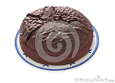 Chocolate cake (clipping path) Stock Photo