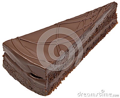 Chocolate Cake Cutout Stock Photo