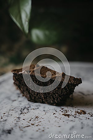 Chocolate cake keto Stock Photo