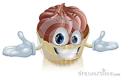 Chocolate cake man Vector Illustration