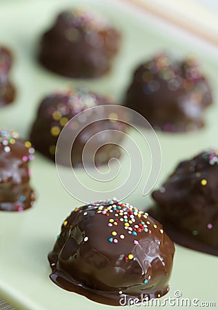 Chocolate candies Stock Photo