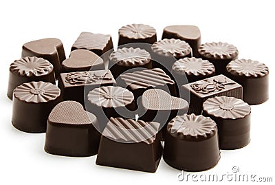 Chocolate candies Stock Photo