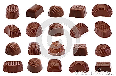 Chocolate candy isolated Stock Photo