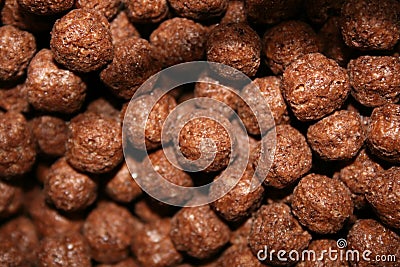 Chocolate cereal Stock Photo