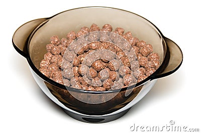 Chocolate cereal Stock Photo