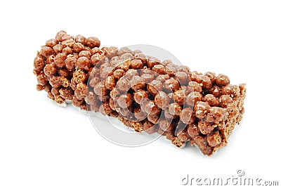 Chocolate cereal bar Stock Photo