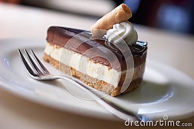 Chocolate cheese cake Stock Photo