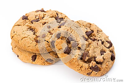 Chocolate chip cookie. Stock Photo