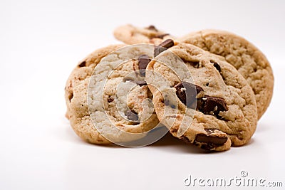 Chocolate chip cookies Stock Photo