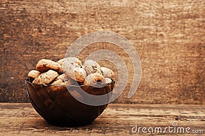 Chocolate chip cookies in a cup Stock Photo