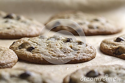 Chocolate Chip Cookies Stock Photo