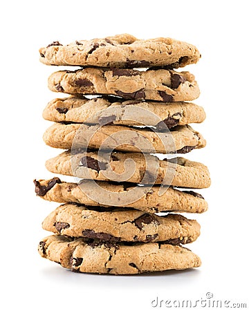 Chocolate chip cookies Stock Photo