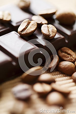 Chocolate and coffee Stock Photo