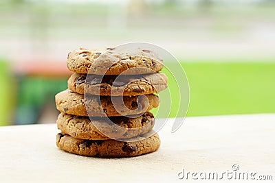 Chocolate cookies Stock Photo