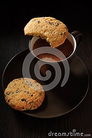 Chocolate cookies Stock Photo