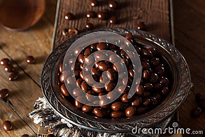 Chocolate Covered Espresso Coffee Beans Stock Photo