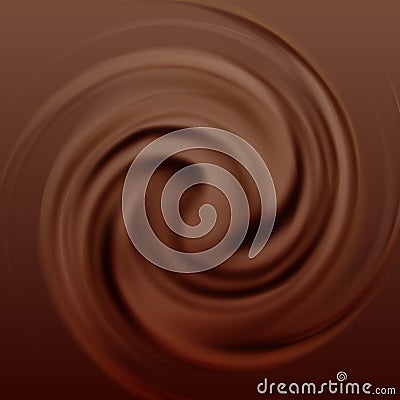 Chocolate cream swirl Vector Illustration