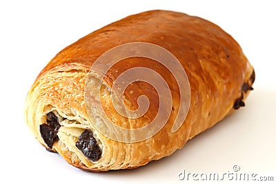 Chocolate croissant Stock Photo