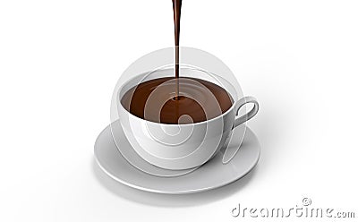 Chocolate cup Stock Photo