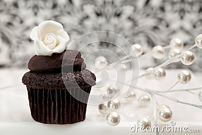 Chocolate Cupcake Stock Photo