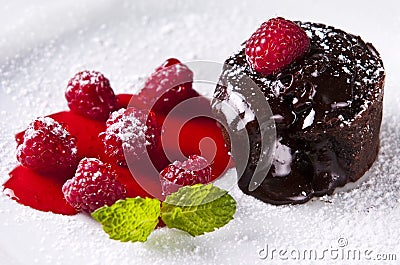 Chocolate dessert Stock Photo