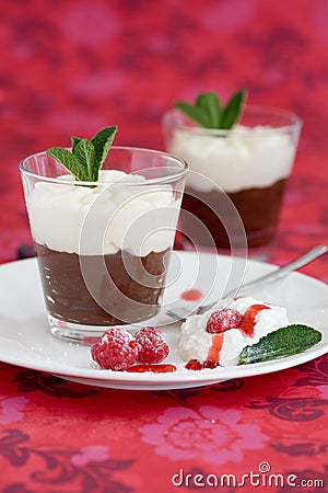Chocolate dessert Stock Photo