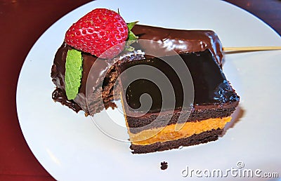 Chocolate desserts Stock Photo