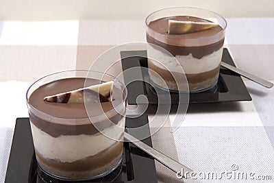 Chocolate desserts Stock Photo