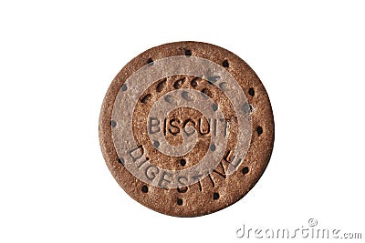 Chocolate Digestive Biscuits Stock Photo