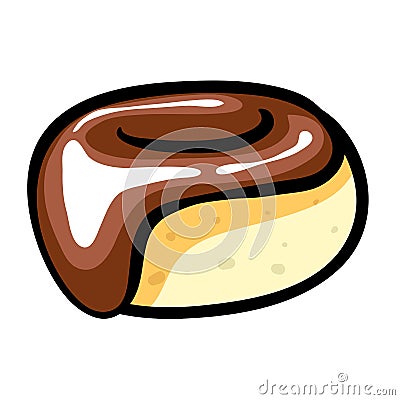 Chocolate Donut Vector Illustration