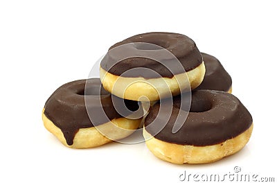 Chocolate donuts Stock Photo