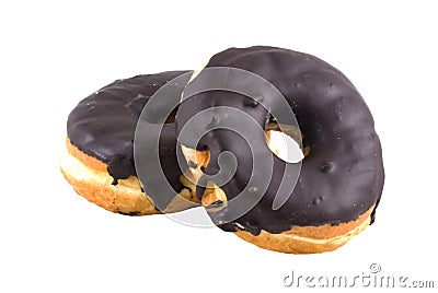 Chocolate donuts. Stock Photo