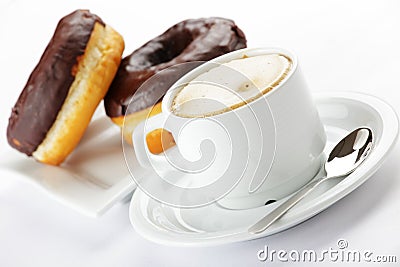 Chocolate donuts Stock Photo